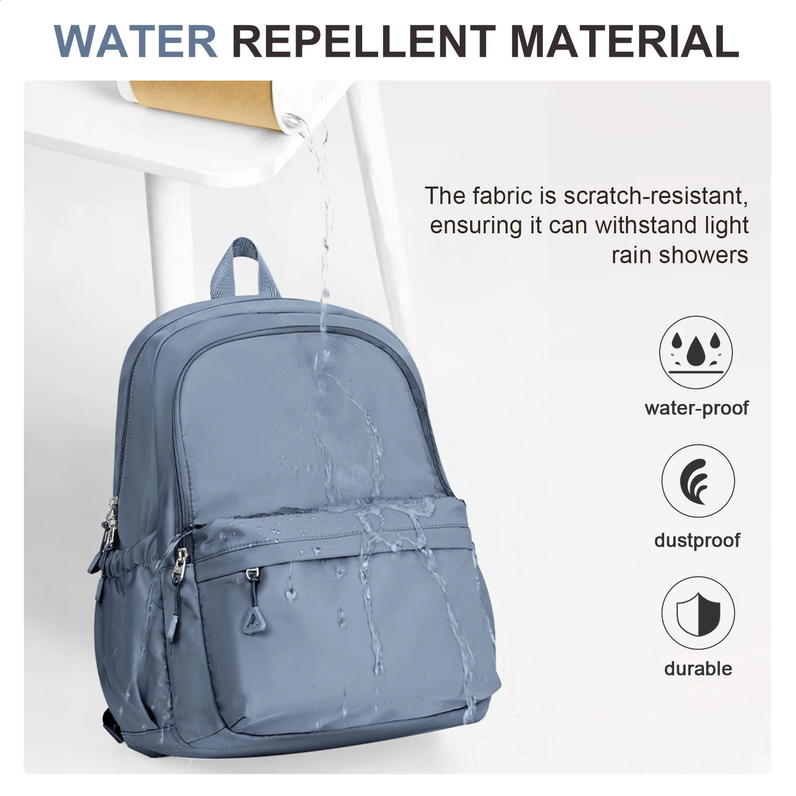 School bag preppy cute light large capacity simple backpack junior high school students college students commuting bag 240816