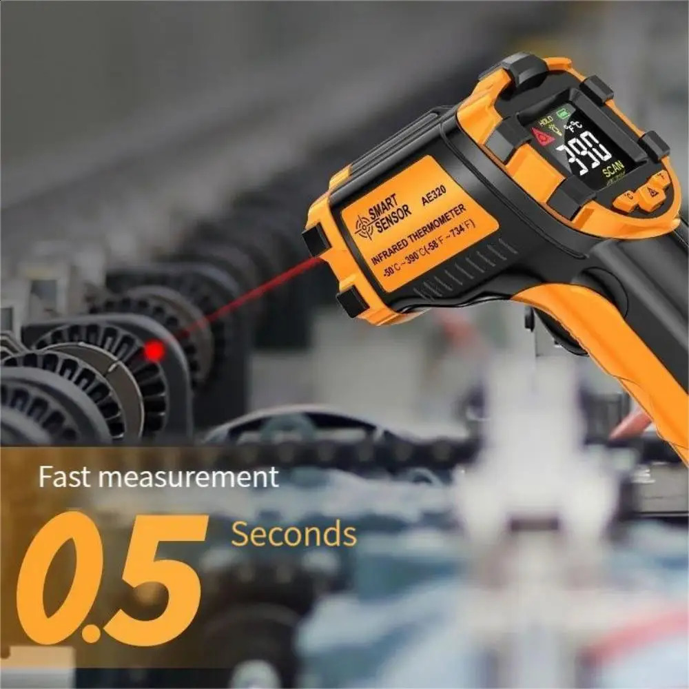 Intelligent sensor infrared non-contact electronic display thermometer portable precision kitchen temperature measurement gun 240816