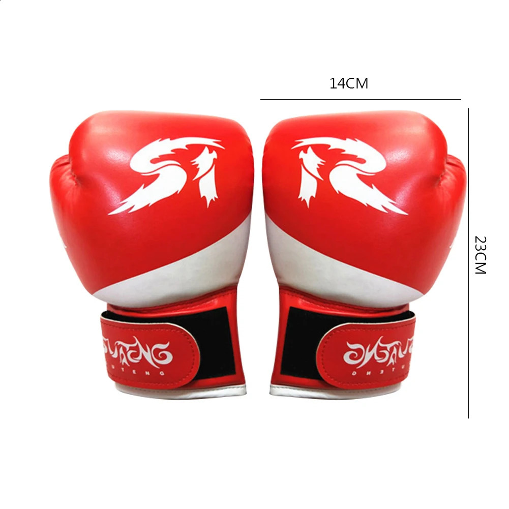 1 Pair ren Boxing Gloves Sports Protection PU Leather s ren Boxing Gloves for Karate Muay Thai Kickboxing Equipment 240813