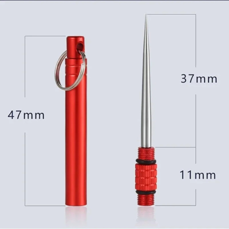 Portatil Multifunctional Toothpick Bottle Fruit Fork Camping Tool Tube Is Than Floss Outdoors Metal 240816