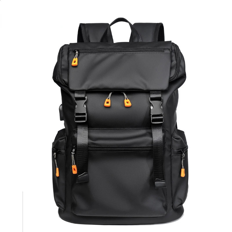 Large Capacity Business Laptop Backpacks with USB Charging Port Waterproof Schoolbag Casual Shoulder Bags for Teenager Women Men 240816