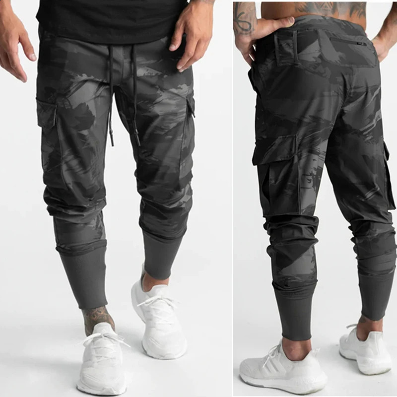 camouflage Sport Pants Mens Fitness Trousers Summer Thin Loose Quick-Drying Stretchy sweatpants Running Training Pants 240816CJ