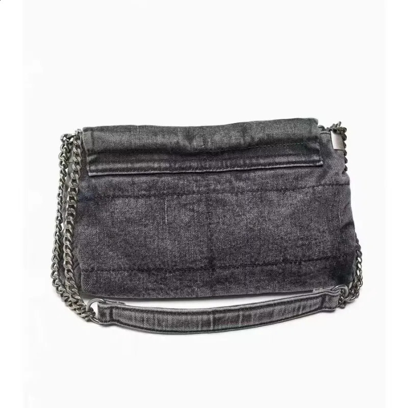 3 Vintage Shoulder for Women Denim Blue Dia Messenger Bags Large Capacity Work Study Street Tote Bag Purses and Handbags 240816CJ 4