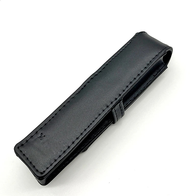 MB y black leather pencil case holder highquality stationery supplies 240817