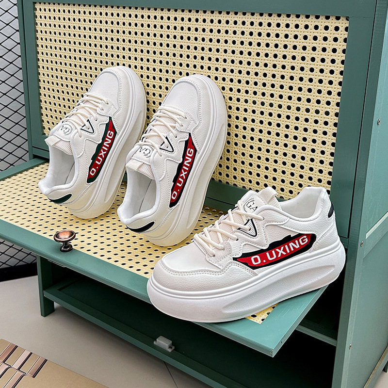 Ddmysports Autumn New Korean Edition Little White Instagram Student Sports And Leisure Street Shooting Shoes Female Thick Sole Eightened Q OUTDOOR