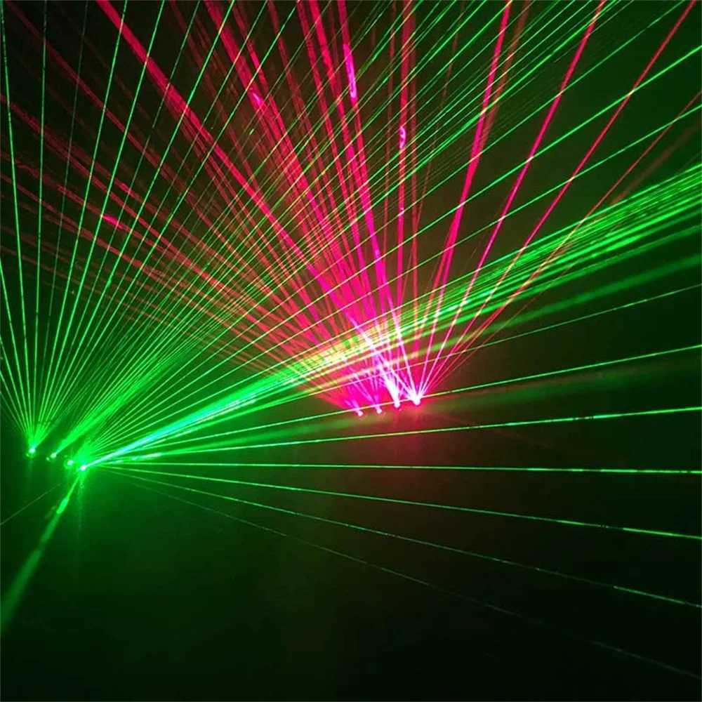 Green Laser Gloves Laser Beam Flash Finger 4 Heads Emitting Charging Drive Laser Stage Light DJ Party Display LED Light Y240817