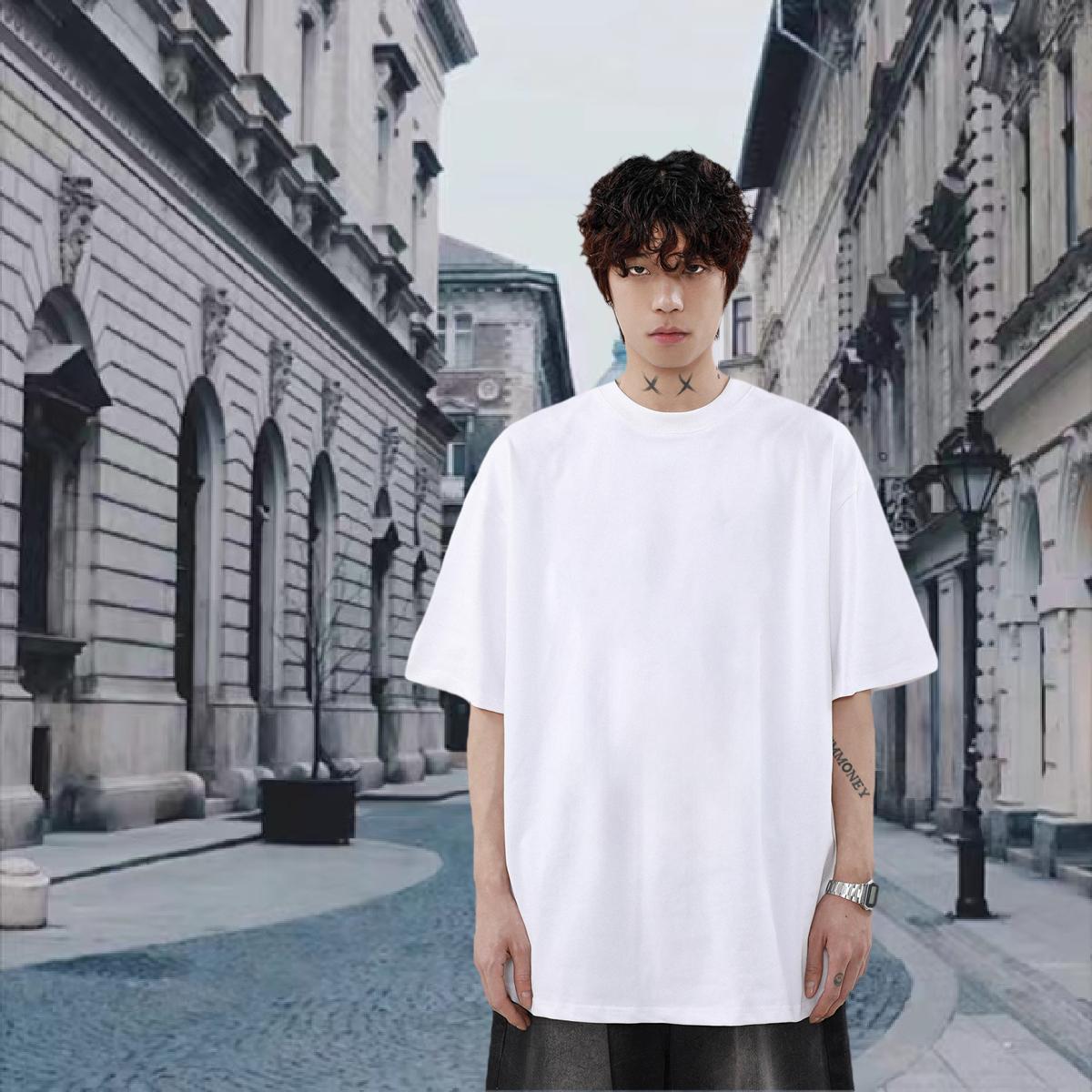 Designer Fashion Men Tshirts 230g 100% Cotton Summer Casual scary Pure Cotton Men T Shirts Cool Design Anime Print Tops Tees
