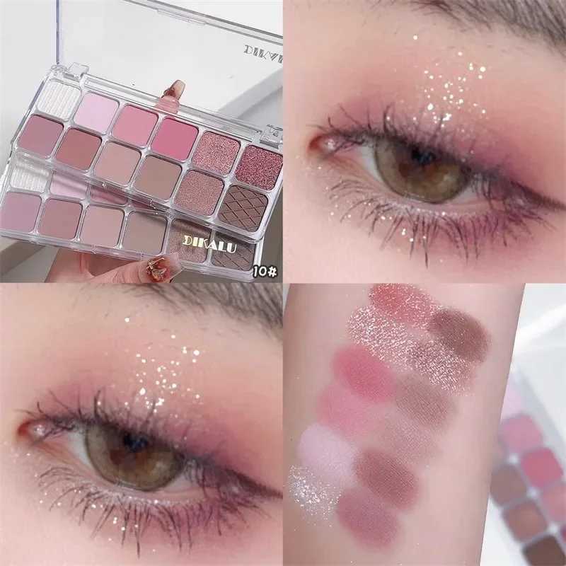 12 Color Eye Shadow Pallete Matte Pearl Eyeshadow Girl Beginner Makeup Nude Pink Eyeshadow Low Saturation All Matte Eye PigmentCI240812