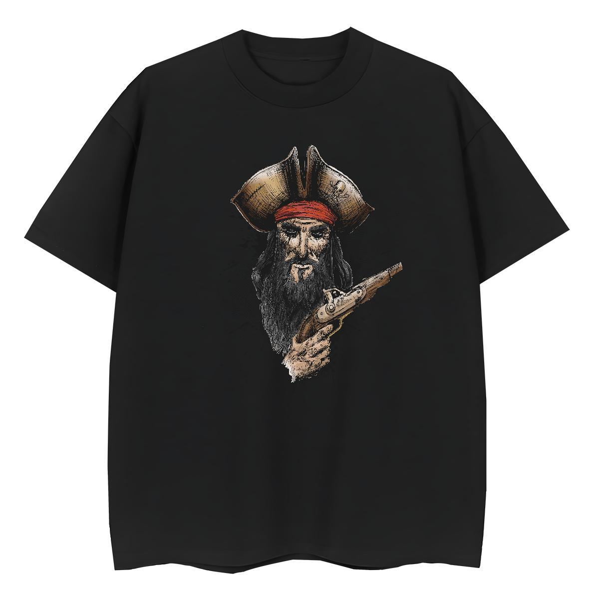 Unisex T shirt 100% Cotton 230g portrait High Street Hip Hop Cartoon Printing L-4XL Breathable Short Sleeve Tshirt for Man Woman 2024 Polos
