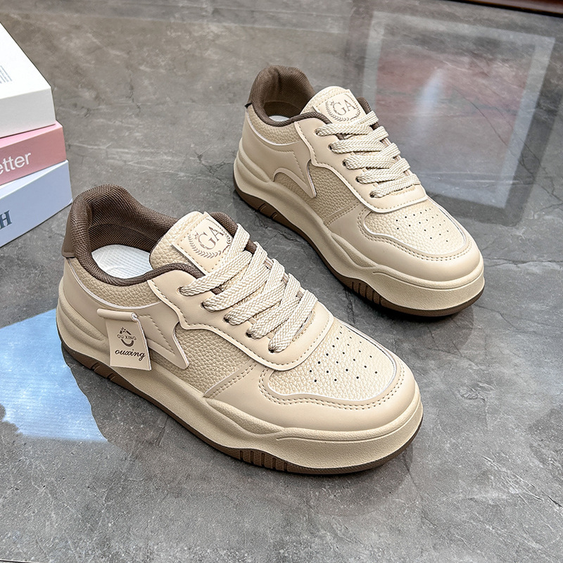 Ddmysports White For Women New Student Korean Edition Ins Trendy Versatile Thick Soled Board Spring And Autumn Casual Shoes Q OUTDOOR