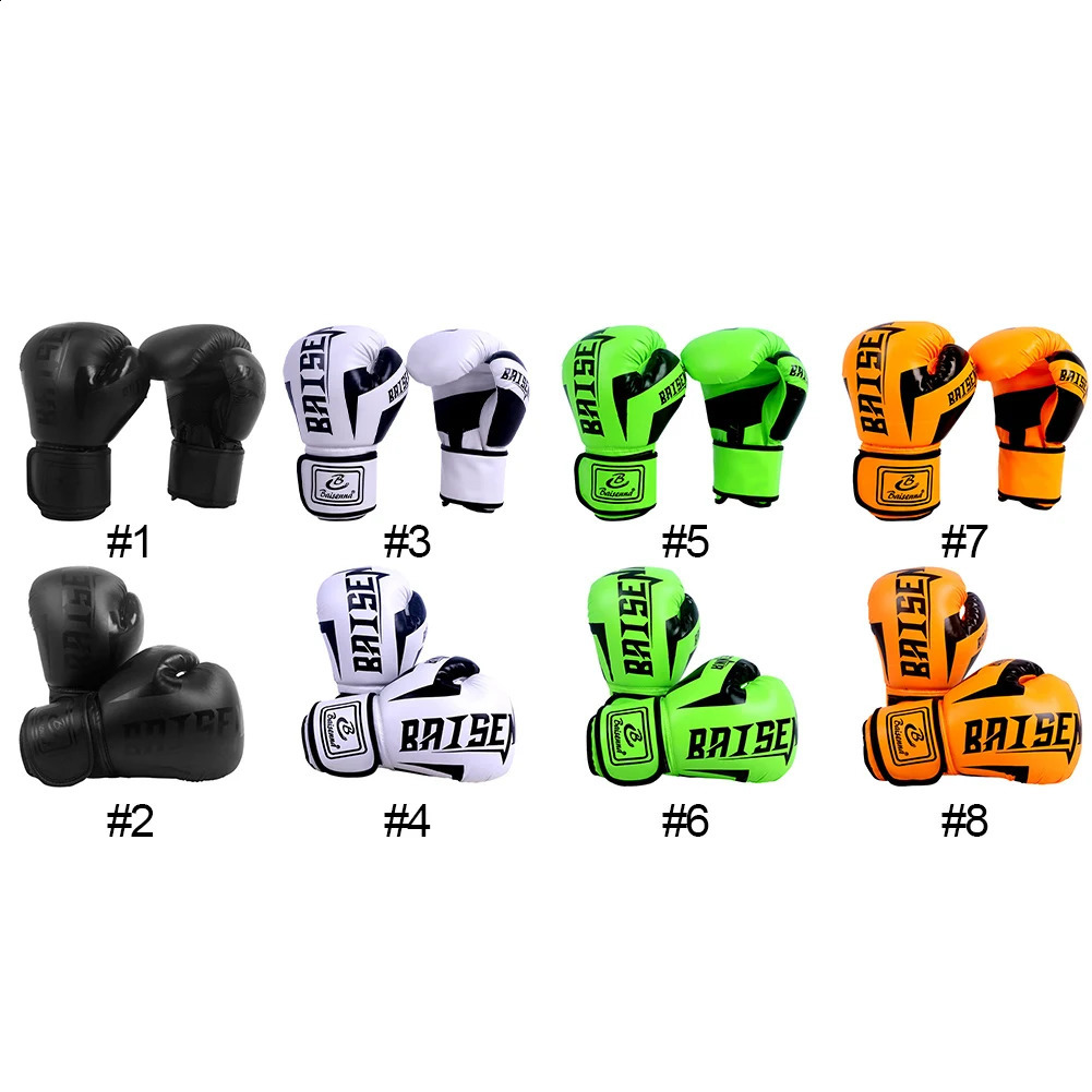 Boxing Gloves For Adults ren Boxing Training Fighting Gloves PU Leather Muay Thai Guantes Kickboxing Karate Sanda Gloves 240813