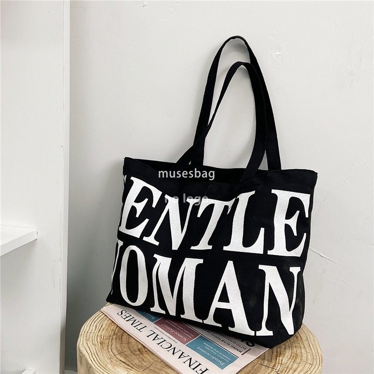 Women's large bag large capacity canvas bag Europe and the United States fashion all-in-one shoulder bag dual-use handbag shopping bag new