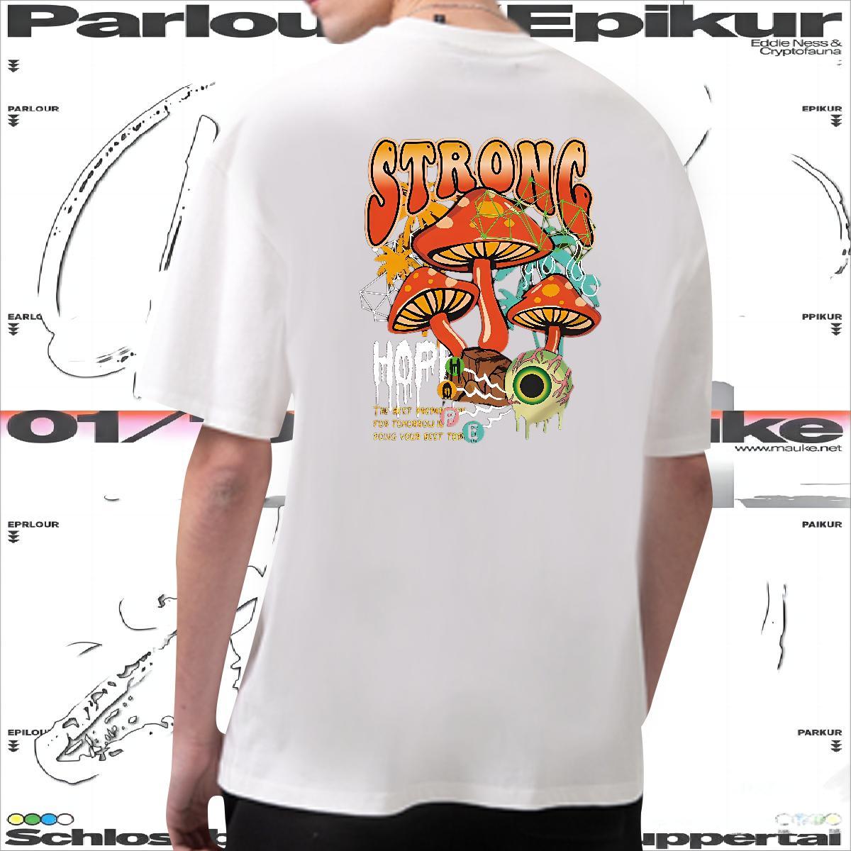 TOP Quality Men T Shirts 230g Pure Cotton letter Anime Printing Street DIY Anime Breathable Crew Neck Men Tops Tees 2024 Tops Shirt