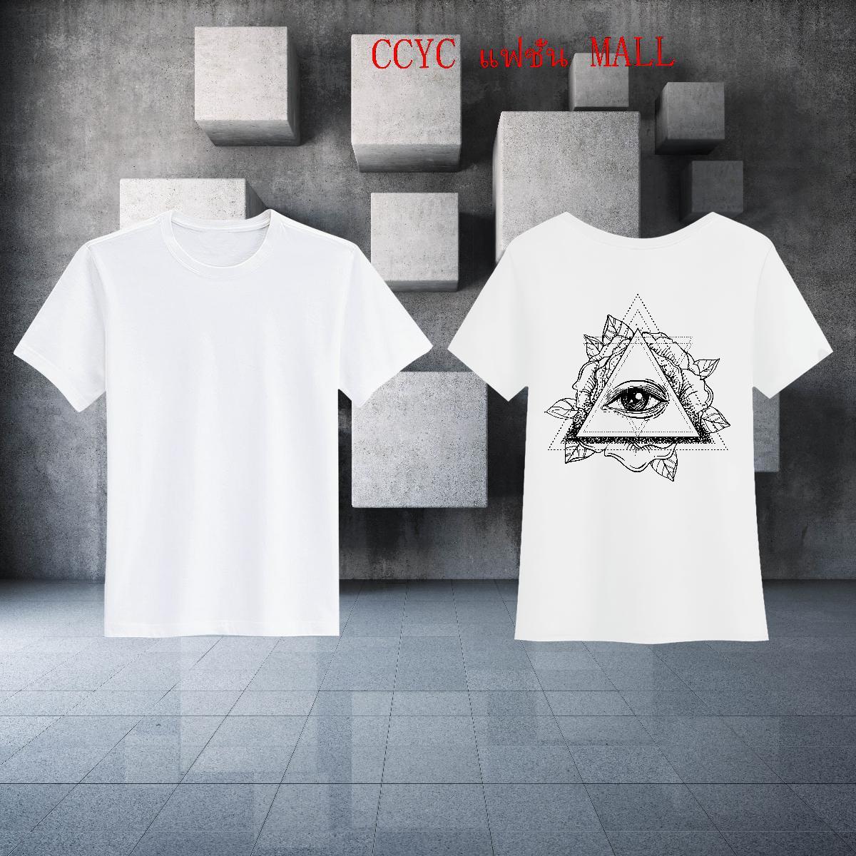 Comfortable T shirt 100% Cotton 230g eye of the devil High Street Hip Hop Anime Print Breathable Crew Neck Mens Tshirts Fashion Designer Tops Shirt