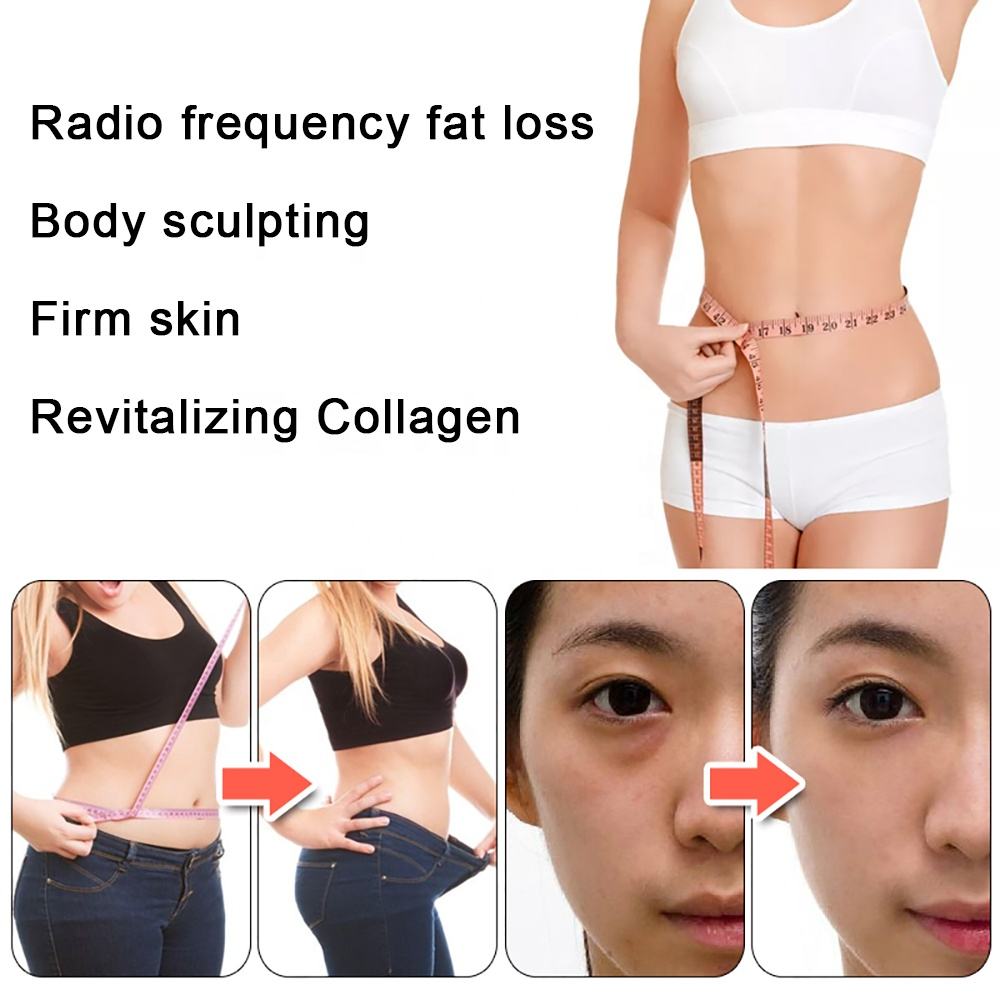 RF 80k Laser Lipo Cavitation Slimming Machine Face Massager 6 In 1 EMS Radio Frequency Skin Tightening Red Light Therapy Full Body