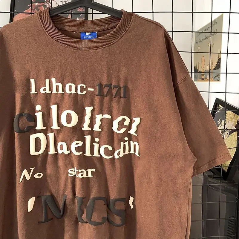 Womens printed 100 cotton oversized Tshirt Tees harajuku fashion plus large anime mens clothing street funny w240816
