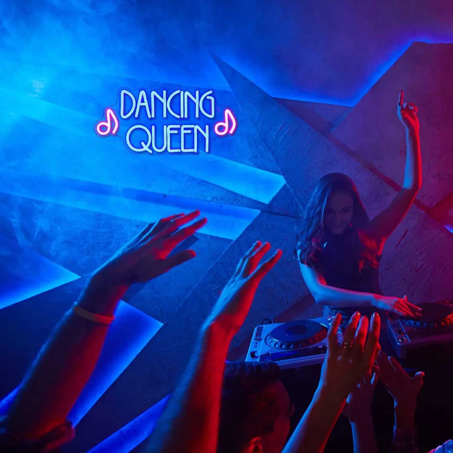 Dance Queen Neon Sign LED Neon Sign USB Power Switch Night Light Wall Decoration Dance Studio Dance Party Bar Dance Club B240817