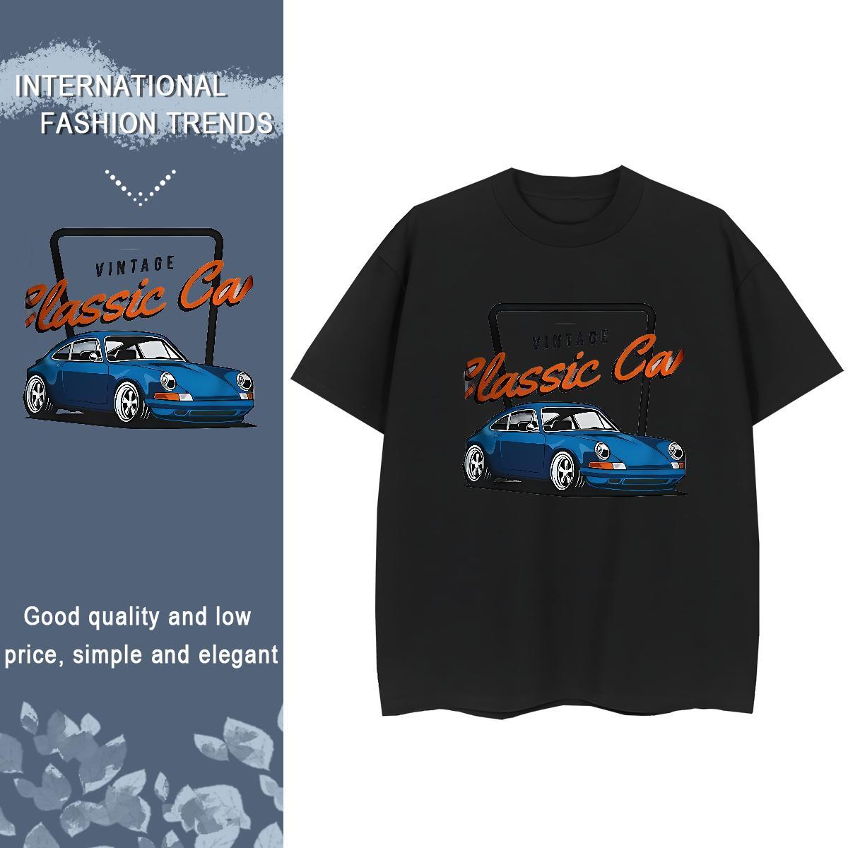 Classic Woman T Shirts 100% Cotton 230g O-Neck Short Sleeve Sport car Couples T Shirts Designer Nice Oversized Tees