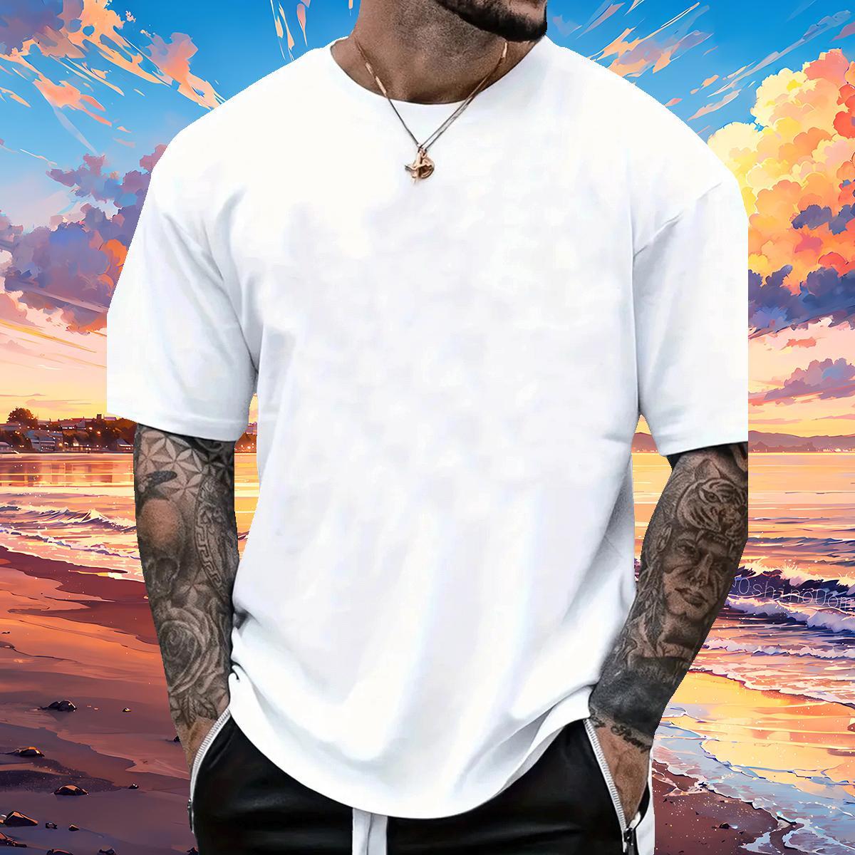 Brand baseball 230g Pure Cotton Tshirts Daily Wear Breathable Short Sleeve Men T Shirts New Arrival DIY Anime Tops Shirt