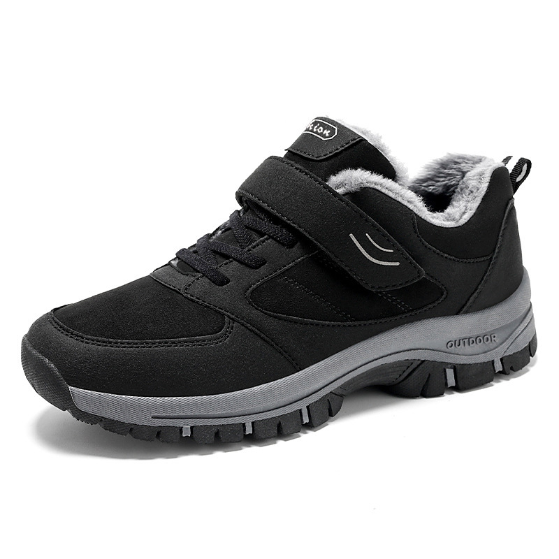 Ddmysports Winter New Men S Velvet Thick Walking Warm Cotton Mountaineering Travel Couple Elderly Shoes OUTDOOR