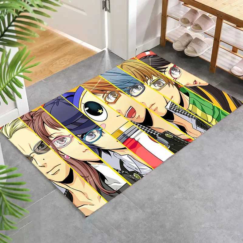 Entrance Doormat Persona Mats Bedroom Anime Rug Non-slip Kitchen Mat Children Room Mat Home Decoration Custom Rugs Carpet Foot Y240816