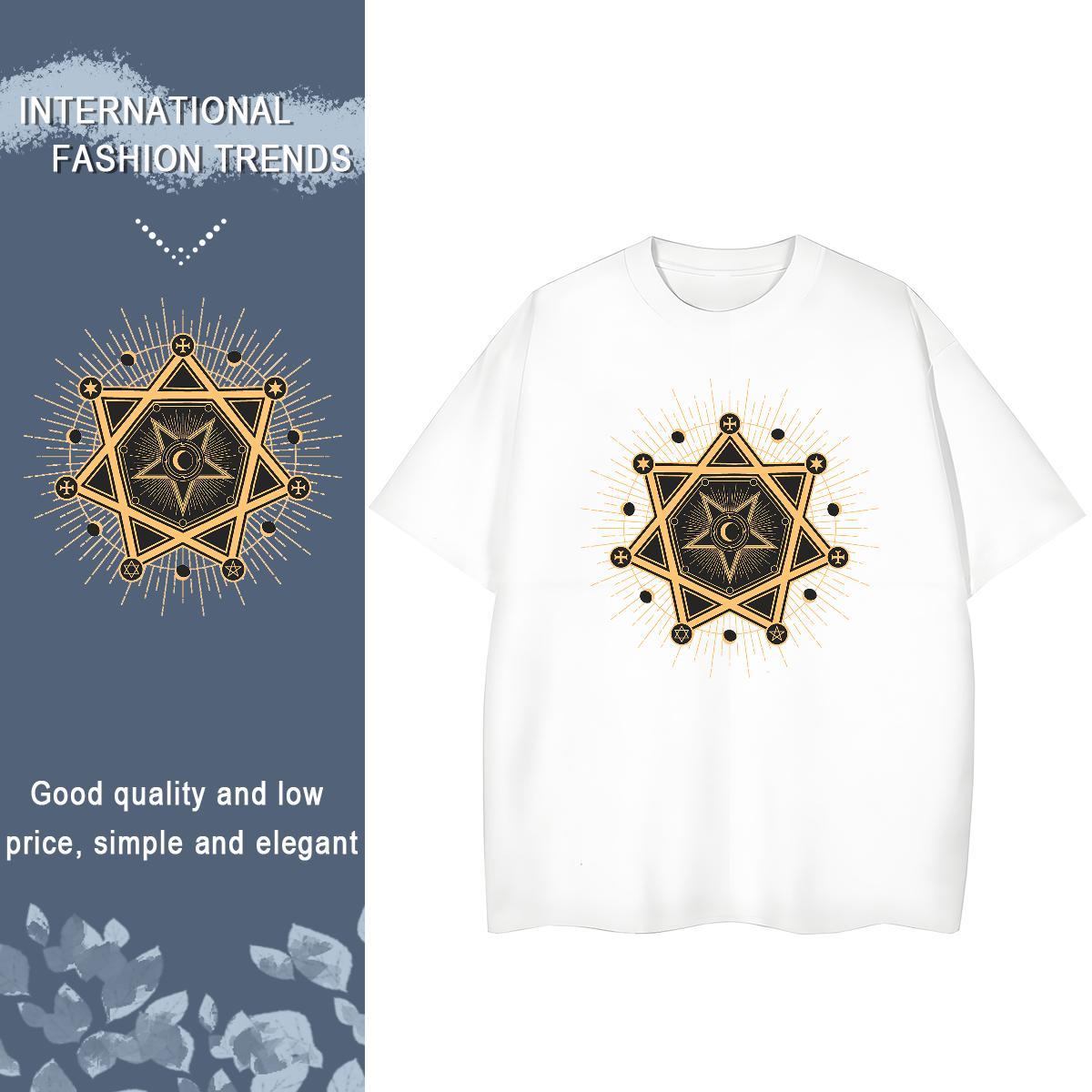 Casual New T Shirts Women 230g Pure Cotton O-Neck Short Sleeve Sports Street Wear eyes Women Tees Female Customized Print Tees Shirts