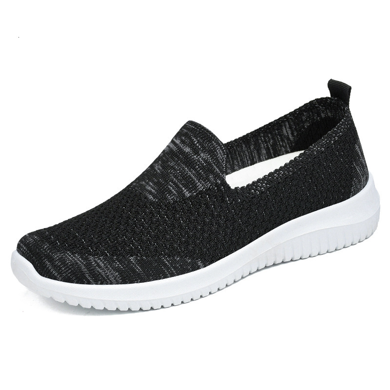 Ddmysports Shoes For Women In Spring New Style With One Foot Mom S Middle Aged And Elderly Shoes Soft Soled Casual Lazy OUTDOOR