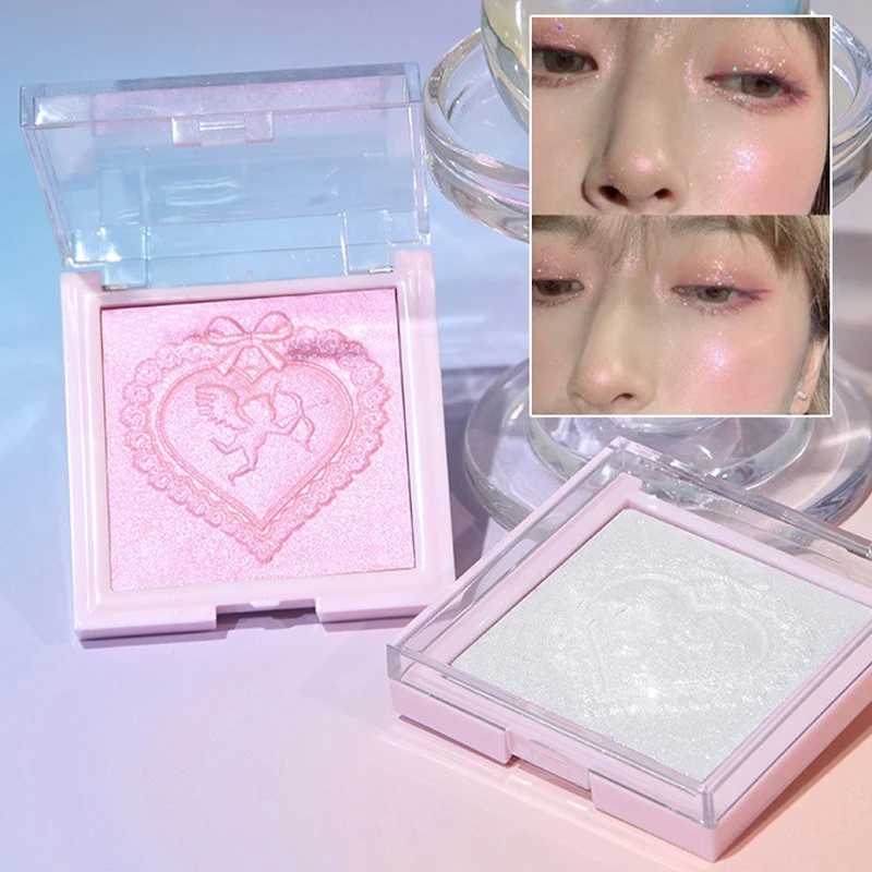Love Angel High Gloss Powder Highlighter Makeup Palette Peach Fairy Glitter Body Bronzer Highlight Contour Illuminator Makeup Y240816