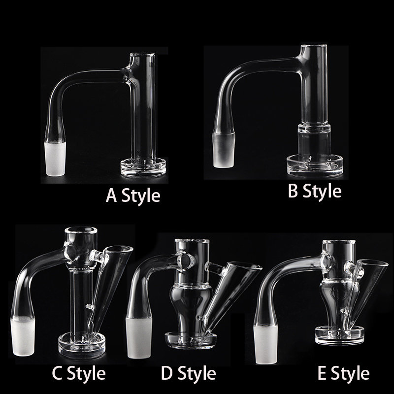 Fully Welded Beveled Edge Control Tower Terp Slides Quartz Banger 10mm 14mm 2.5mm 3mm Thick For Dab Rigs Glass Water Pipes