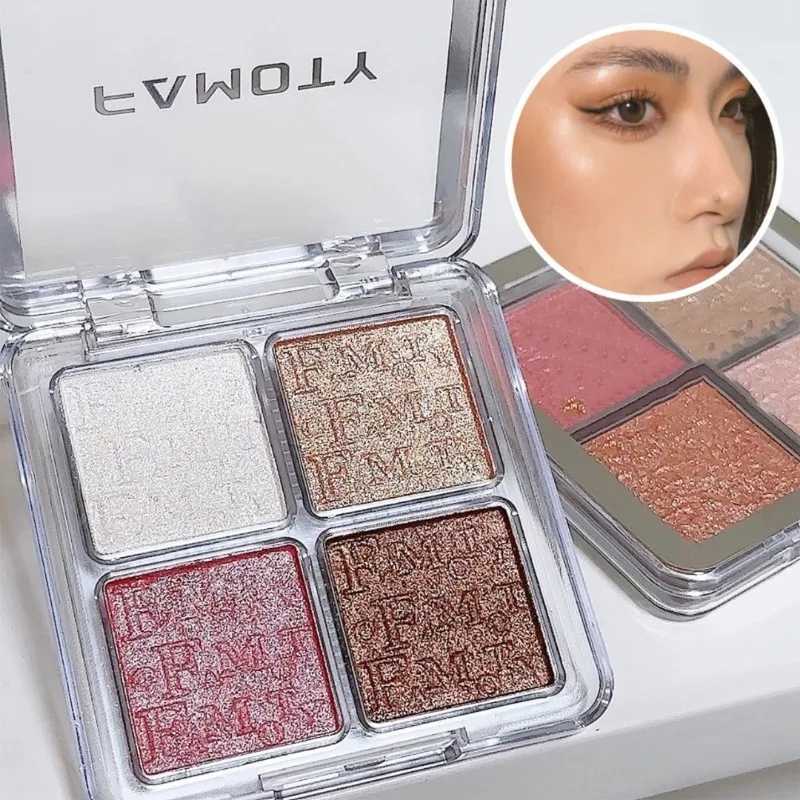 3D Facial Highlighter Makeup Palette Contouring Bronzer Shadow Long Lasting Glow Brighten Contour Shiny Powder Korean Cosmetics Y240816