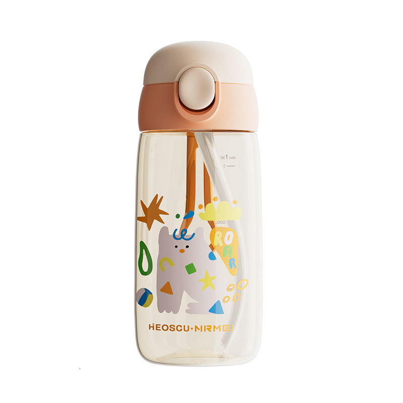 Safety First: Non-Toxic PPSU Baby Feeding Bottle with Built-in Straw - Perfect for On-the-Go Parents and Students