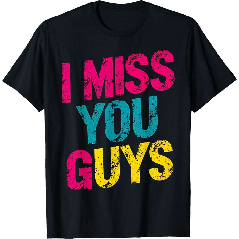 Maglietta Per Maschi Mi Manchi La Distanza Dell'amicizia Regalo Idee T-Shirt Grafica Maglietta Maglietta-image