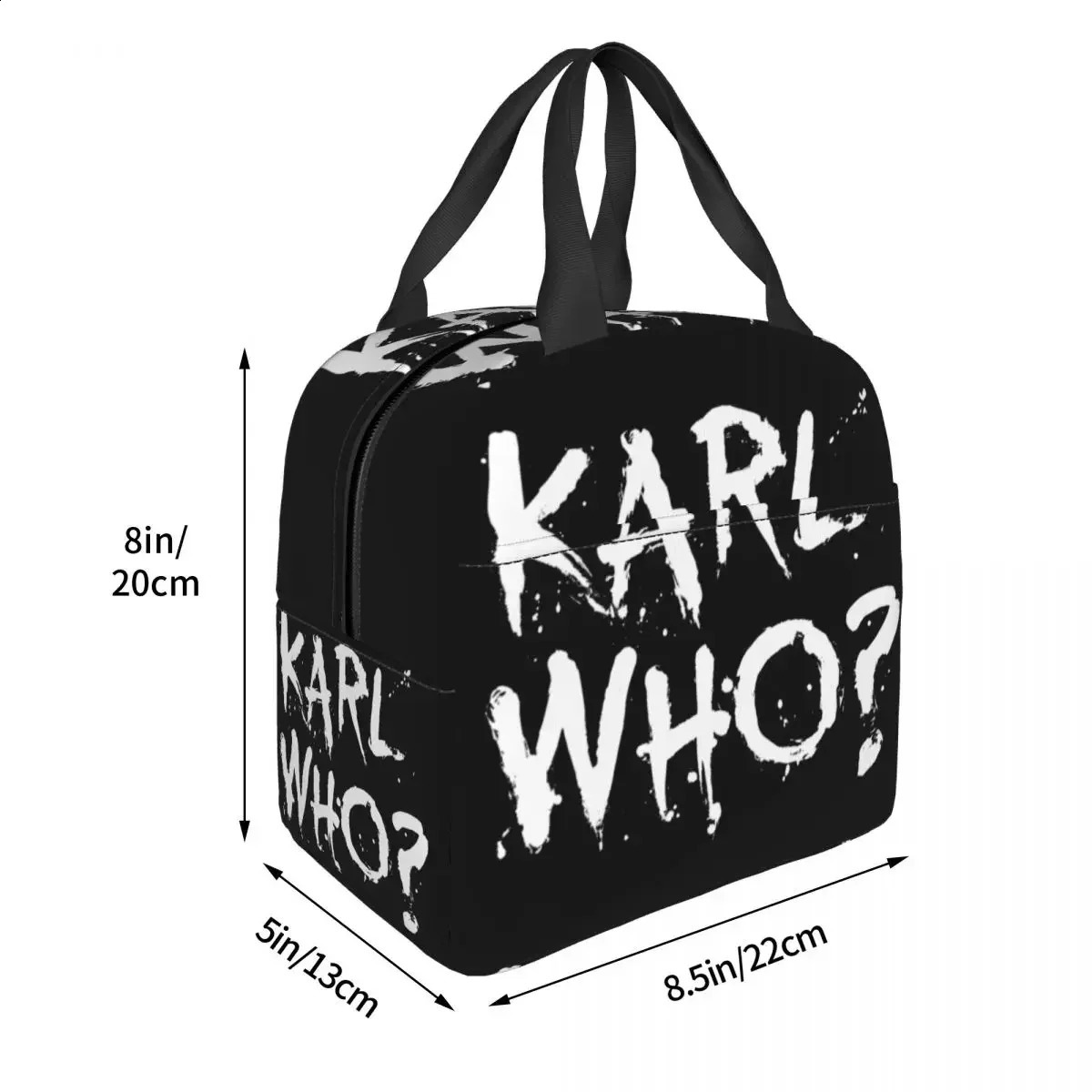 Lunch Bag for Women Kids Karl Who Thermal Cooler Portable Picnic Canvas Tote Bento Pouch 240816