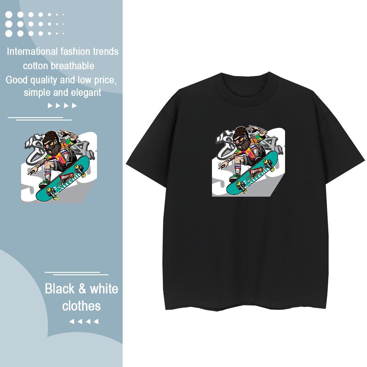 Fashion Casual T Shirt For Woman Short Sleeve O-Neck 100% Cotton 230g Women Tshirts Anime character High Street Hip Hop Wholesale Wear
