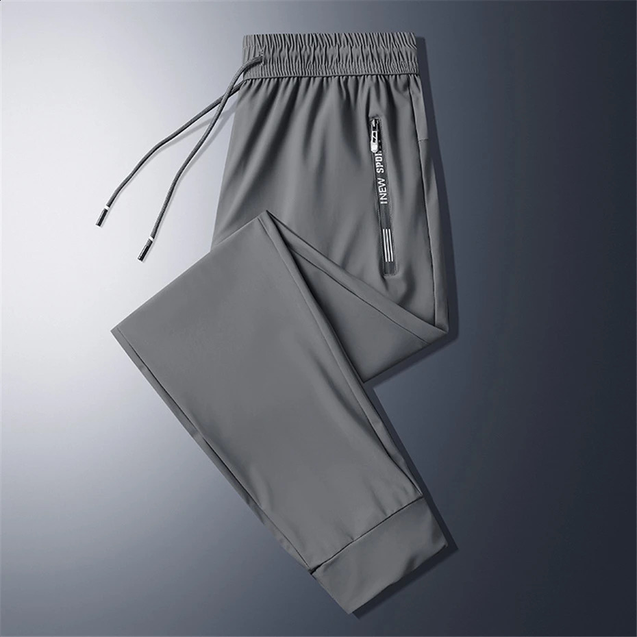 Summer Cool Pants Men 8XL Plus Szie Sweatpants Fashion Casual Stretch Pants Male Big Size 7XL 8XL Summer Trousers Black Grey 240816CJ