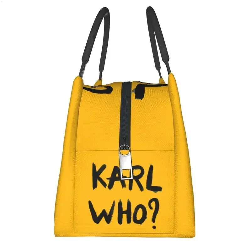 Karl Who Insulated Lunch Bags for Work Office Resuable Thermal Cooler Lunch Box Women 240816
