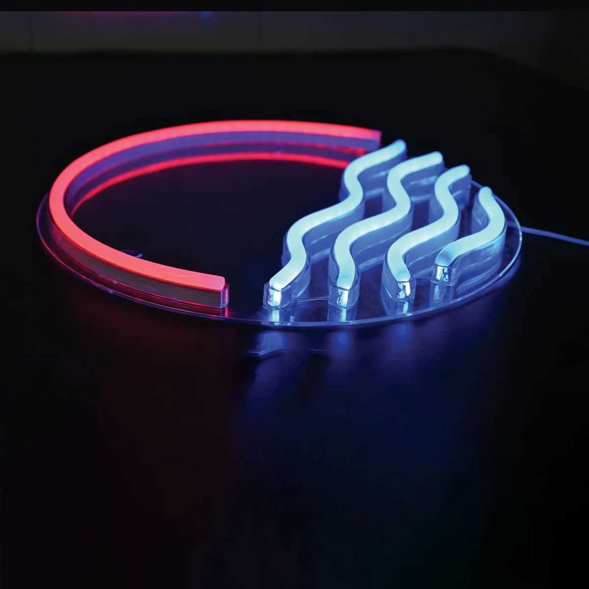 Tropical sunset and ocean LED neon signs - beautiful wall decorations for bedrooms living rooms and kitchens. Bright colors romantic mood B240817