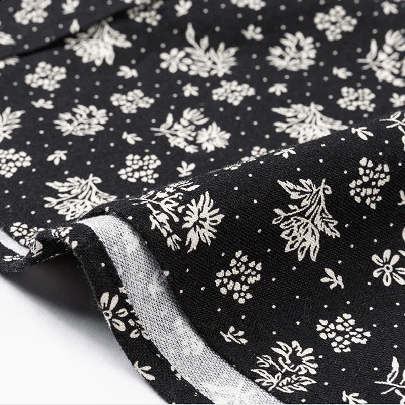 Men 100 Cotton Oxford Long Sleeve Shirts Floral Print Breathable Office Dress Shirt Casual Fashion Standard Workwear Shirts 240816