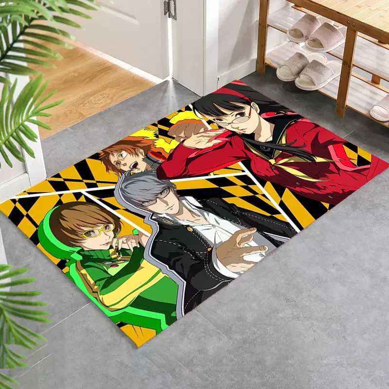 Entrance Doormat Persona Mats Bedroom Anime Rug Non-slip Kitchen Mat Children Room Mat Home Decoration Custom Rugs Carpet Foot Y240816