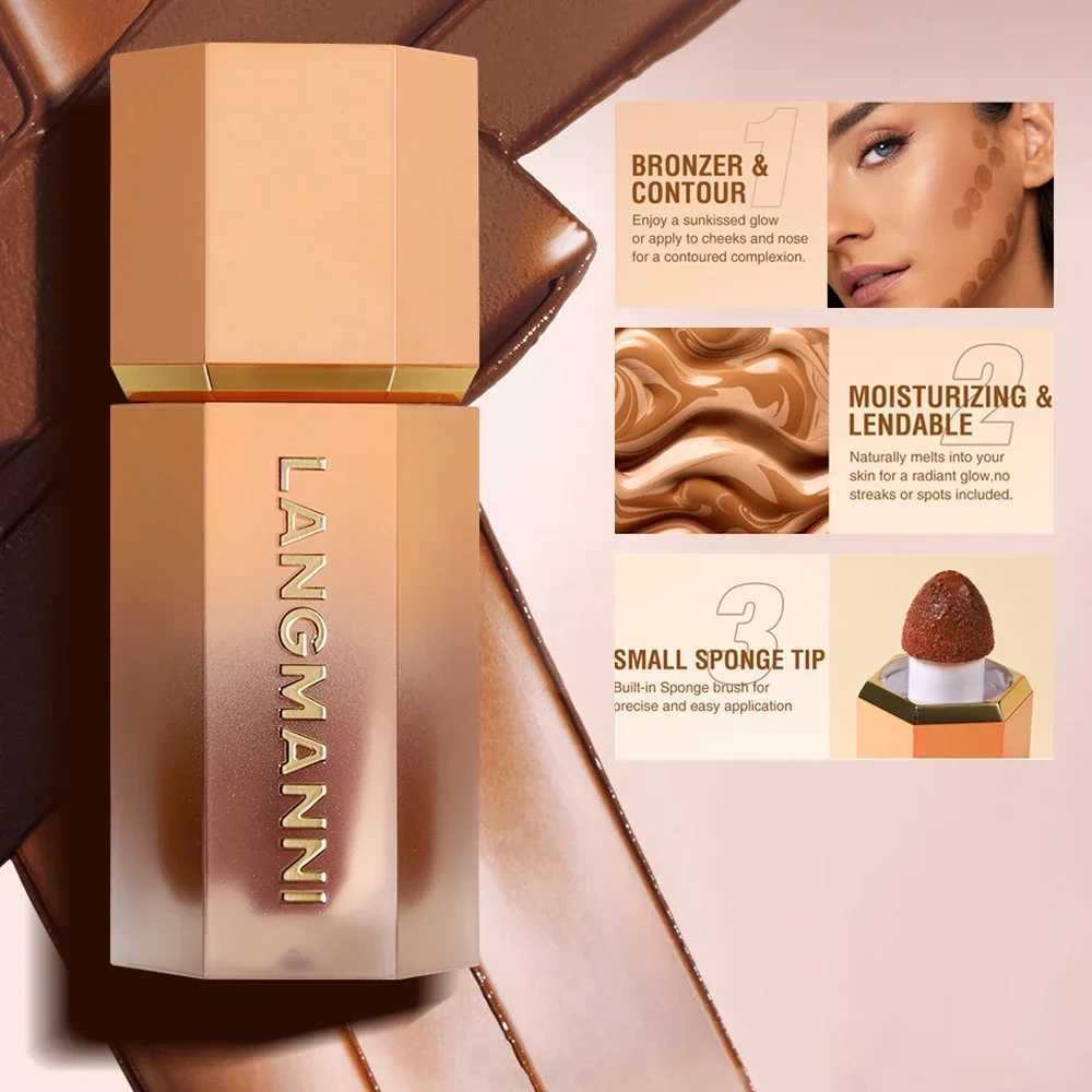 Waterproof Liquid Contour Stick Brown Bronzer Contour Stick Face Foundation Make Up Pens V-face Shaping Contour Pen Face Makeup Y240816