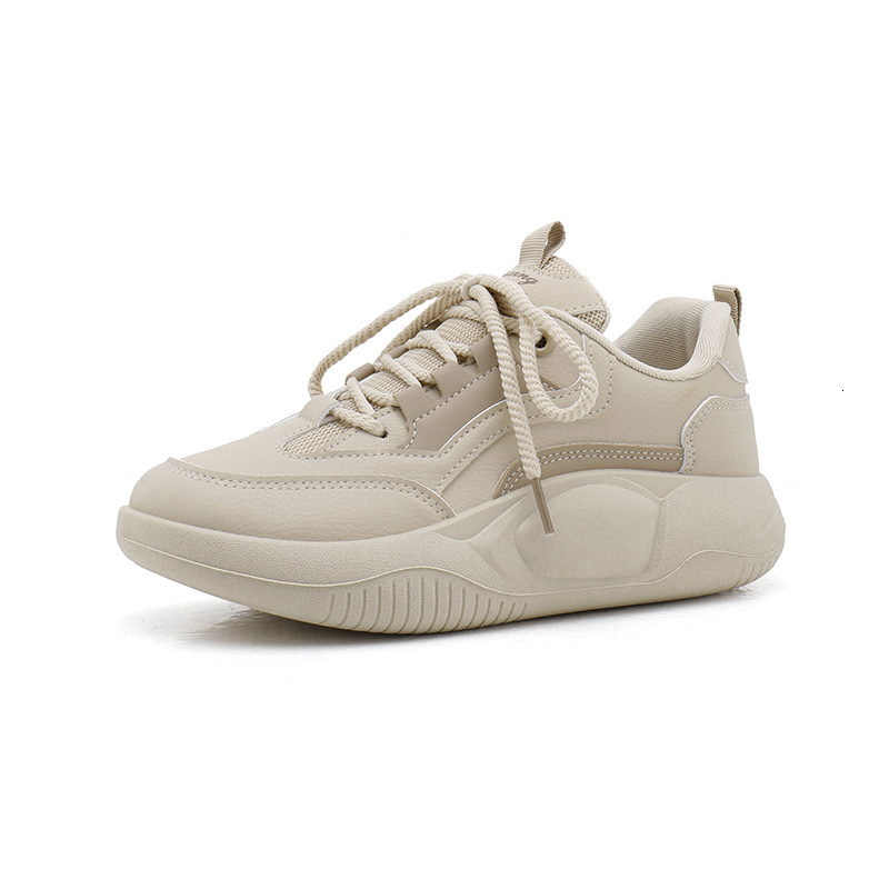 Ddmysports Little White Female Spring New Breathable Student Thick Sole Elevated Board Shoes Instagram Fashion Korean Casual Shoes Q OUTDOOR
