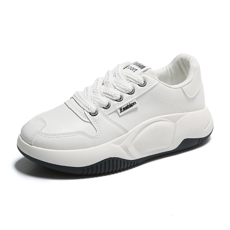 Ddmysports Autumn New Korean Ins Breathable White Women S Low Top Casual Board Thick Soled Sponge Cake Shoes OUTDOOR