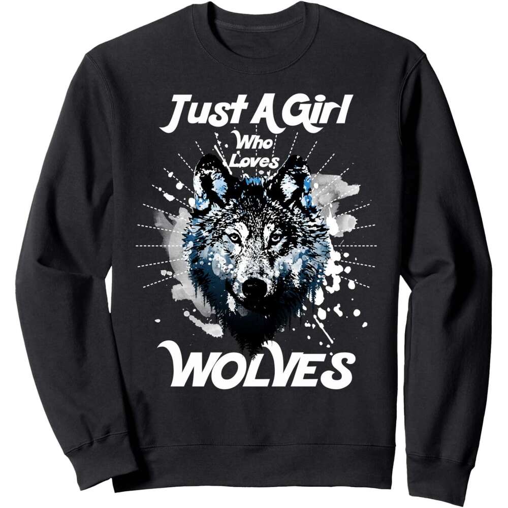 Long Sleeve Shirts For Men Sweatshirt Just A Girl Who Loves Woes Cute Novelty Gift Sweatshirt Graphic Tee Streetwear Casual Tops Clothes sweatshirts