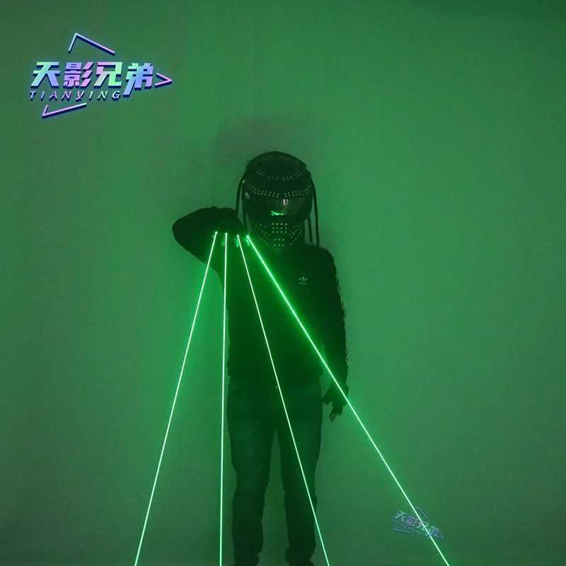 High Quality Green Laser Gloves Concert Bar Street Dance Party DJ Ball Stage Performance Luminous Laser Props Y240817 - view 6