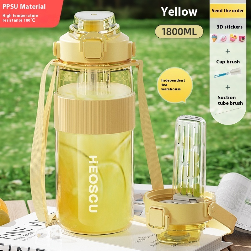 Durable PPSU Reusable Water Bottles for Athletes & Students - Leakproof Design for Everyday Use