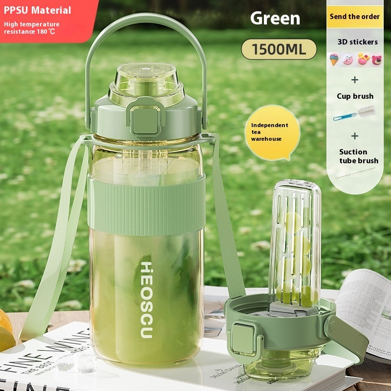Durable PPSU Reusable Water Bottles for Athletes & Students - Leakproof Design for Everyday Use
