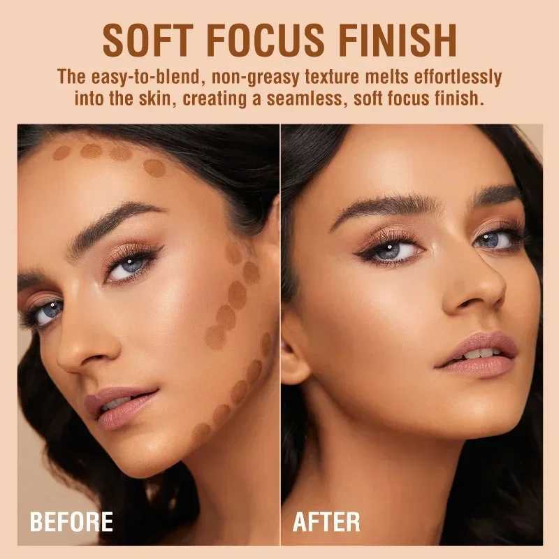3 Color Matte Liquid Contour Stick Natural Waterproof Lasting Nose Shadow Contouring Brighten Face Highlighter Cream Face Makeup Y240816