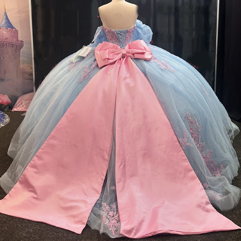 Sweetheart Quinceanera Charming Off The Shoulder Party Dress Ball Applique Lace Girl Sweet 16 Gown Vestidos 15 De