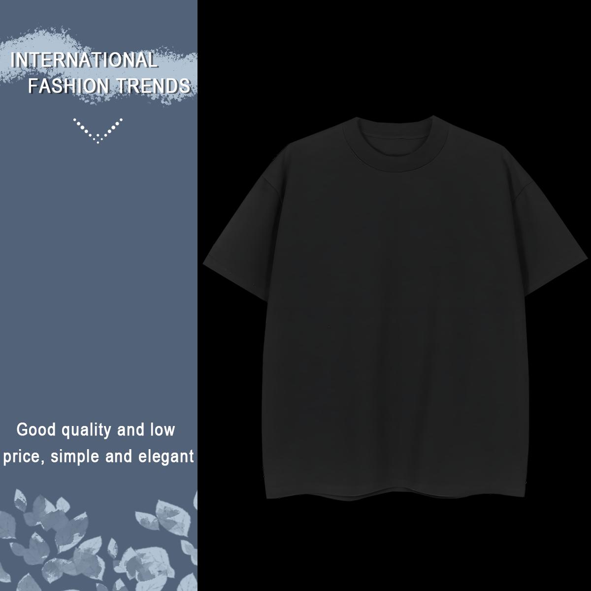 New T-Shirts 230g 100% Cotton Short Sleeve O-Neck Daily Wear eye of the devil Women Tees Designer Cartoon Printing L-4XL Clothes