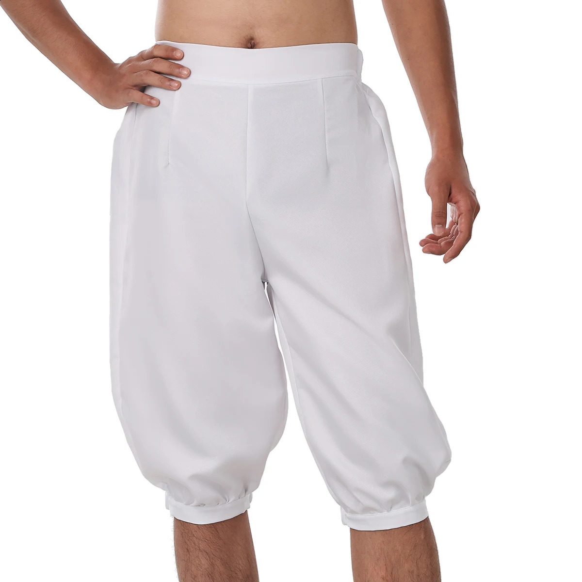 Pirate Costume Pants for Men Adult History Medieval LARP Colonial Breeze Role Playing Trouser 240816